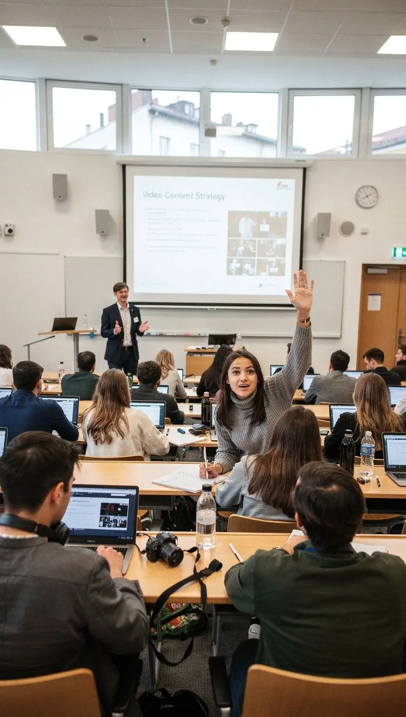 Ein Bild von Notizen und einem Stift auf einem Tisch während eines Online-Seminars.