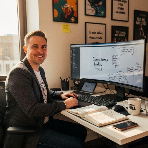 Ein Gruppenfoto von Teilnehmern, die an einem Workshop über Blogging-Techniken teilnehmen.